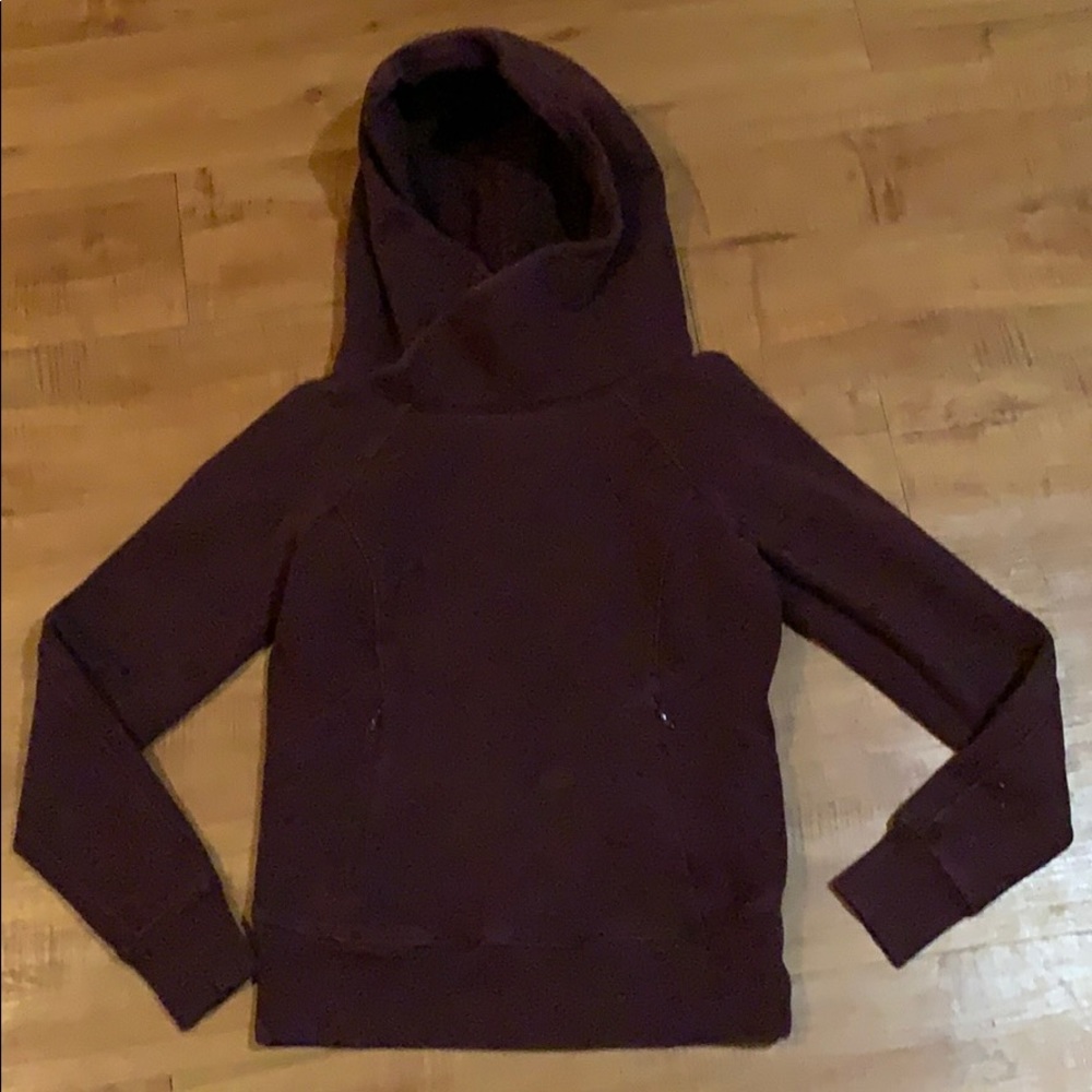 Purple LULULEMON maroon Pullover Hoodie SIZE 4